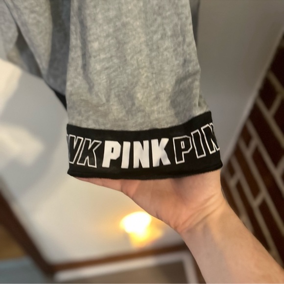 PINK Victoria’s Secret women’s size medium t back tank top”Always Running Late” - Picture 4 of 4